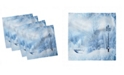 Ambesonne Winter Set of 4 Napkins, 12" x 12"